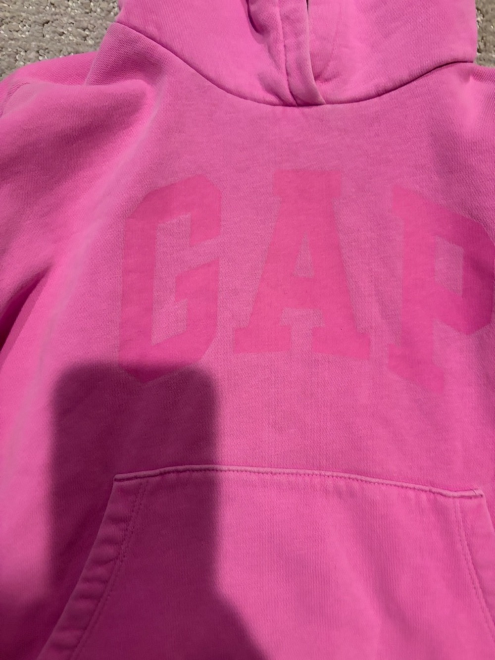 GAP Kids Bright Pink Hooded Sweatshirt - Picture 2 of 6